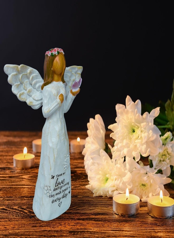 DUDULOVY Sympathy Gifts for Loss of Loved One, 5.5" Angel Memorial Gift for Loss of Dad Mom Grandmother, Angel Figurine for Bereavement Remembrance Grief - Image 4